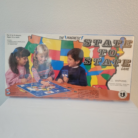 NEW MAGNETIC STATE TO STATE BOOARD GAME AGES 4 - ADULT - Picture 2 of 5